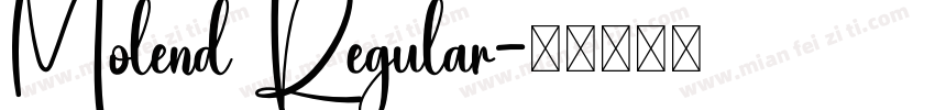 Molend Regular字体转换